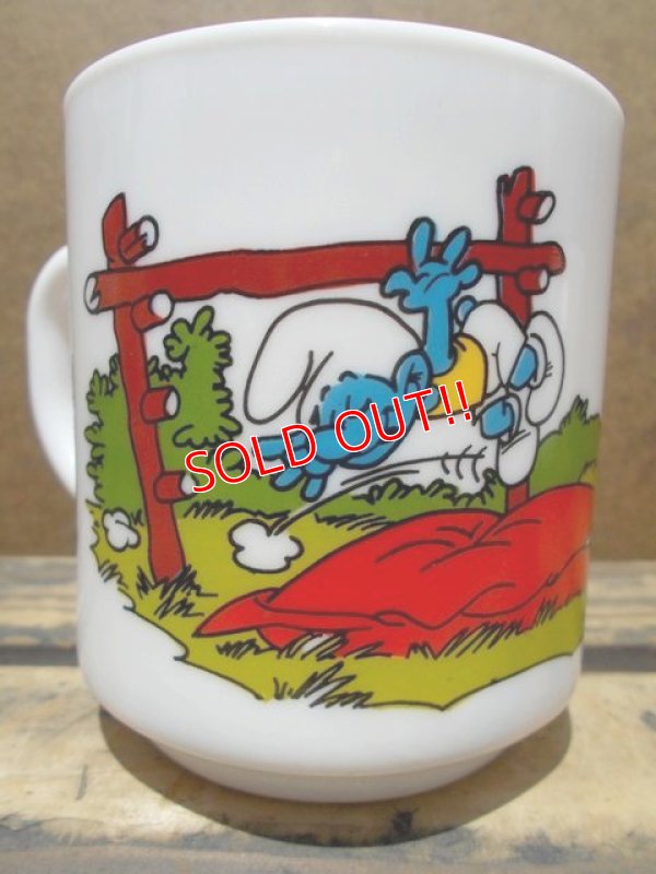 画像3: gs-130716-12 Smurf / 1984 Milk glass mug (France)