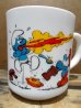 画像2: gs-130716-10 Smurf / 1983 Milk glass mug (France) (2)