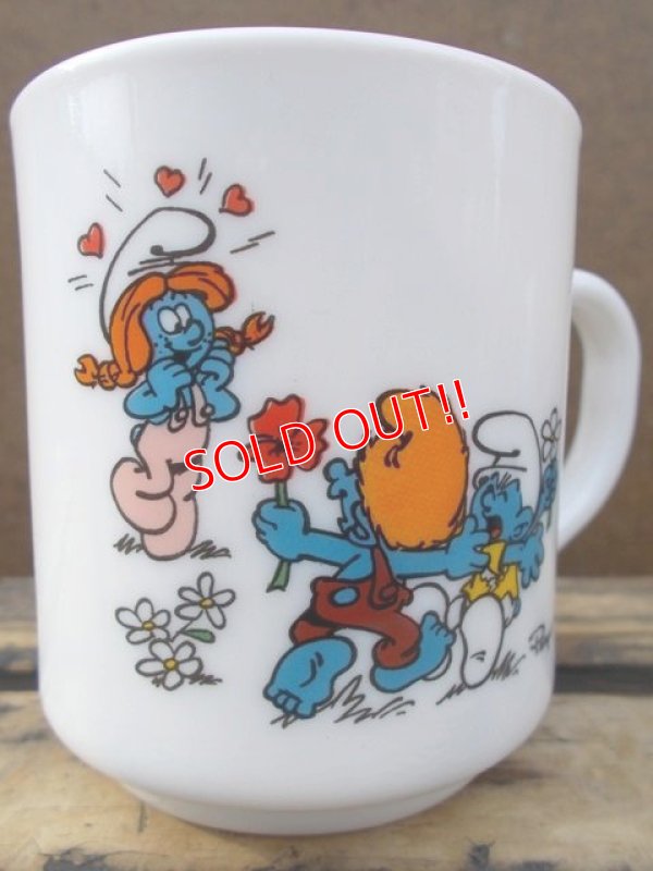 画像2: gs-130716-16 Smurf / 1991 Milk glass mug (France)