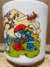 画像4: gs-130716-14 Smurf / 1987 Milk glass mug (France) (4)