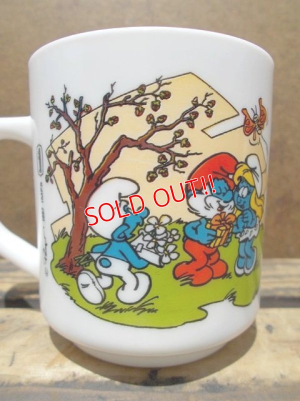 画像3: gs-130716-14 Smurf / 1987 Milk glass mug (France)