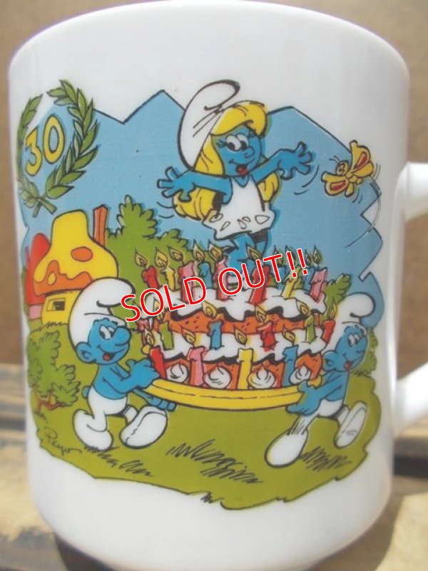 画像2: gs-130716-15 Smurf / 1988 Milk glass mug (France)