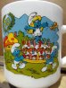 画像2: gs-130716-15 Smurf / 1988 Milk glass mug (France) (2)