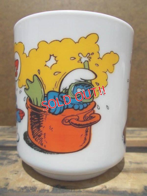 画像4: gs-130716-10 Smurf / 1983 Milk glass mug (France)