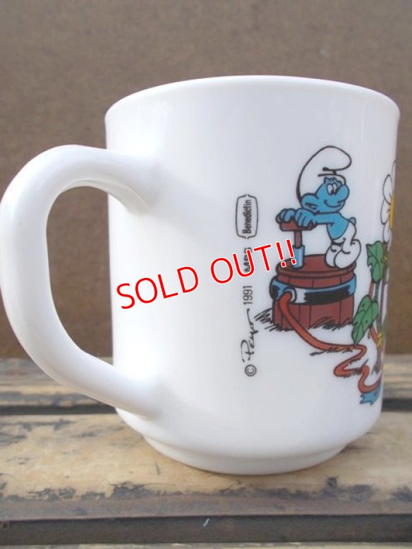 画像5: gs-130716-16 Smurf / 1991 Milk glass mug (France)