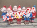 ct-130716-01 Seven Dwarfs / 60's Rubber doll set