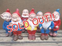 ct-130716-01 Seven Dwarfs / 60's Rubber doll set