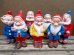 画像1: ct-130716-01 Seven Dwarfs / 60's Rubber doll set (1)