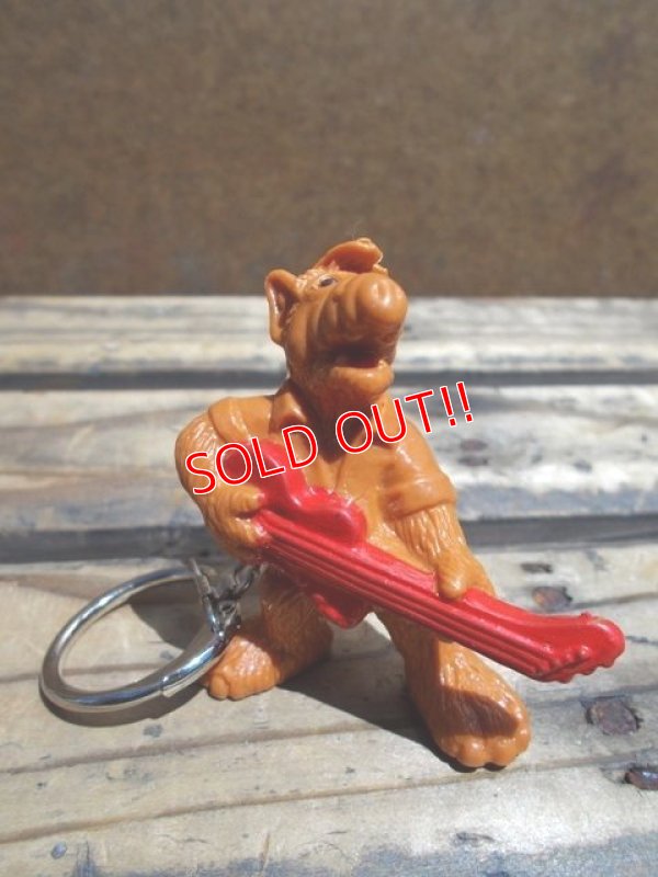 画像1: ct-130716-37 ALF / Bully 80's PVC Keychain "Guitar"