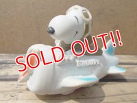 ct-130716-43 Snoopy / 70's-80's Air Plane Vinyl Squeak Toy