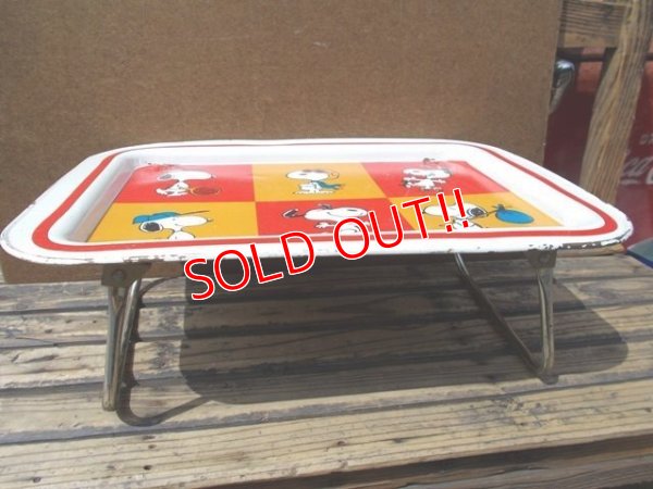 画像5: ct-130716-41 Snoopy / 60's-70's Kid's Tin Table