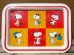 画像1: ct-130716-41 Snoopy / 60's-70's Kid's Tin Table (1)