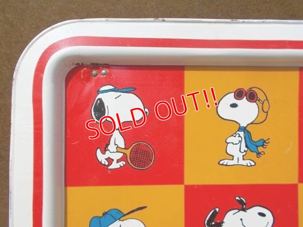 画像2: ct-130716-41 Snoopy / 60's-70's Kid's Tin Table