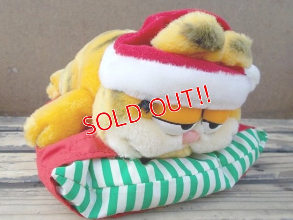 画像1: ct-130319-69 Garfield / DAKIN 80's Plush doll "Sleeping"