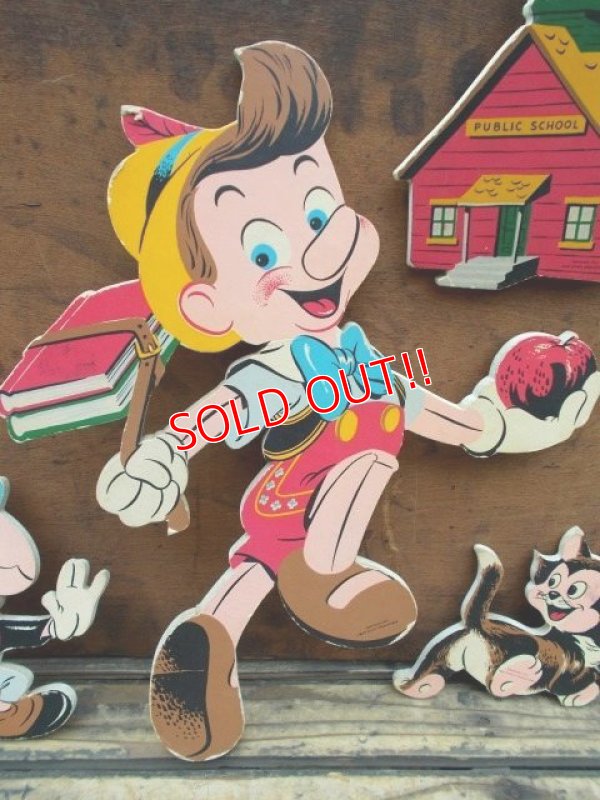 画像2: ct-130723-23 Pinocchio / DOLLY TOY PIN-UP Wall Decorations