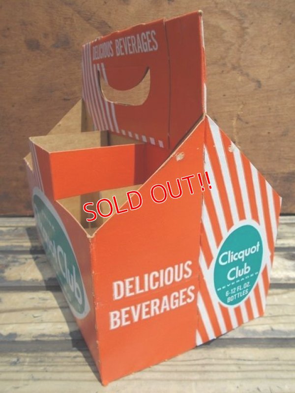 画像2: dp-110803-18 Clicquot Club / 60's Paper Bottle Carrier