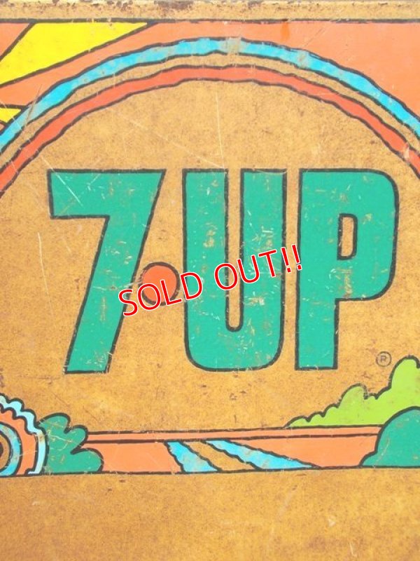 画像2: dp-130701-08 7up × Peter Max / 60's-70's Metal sign