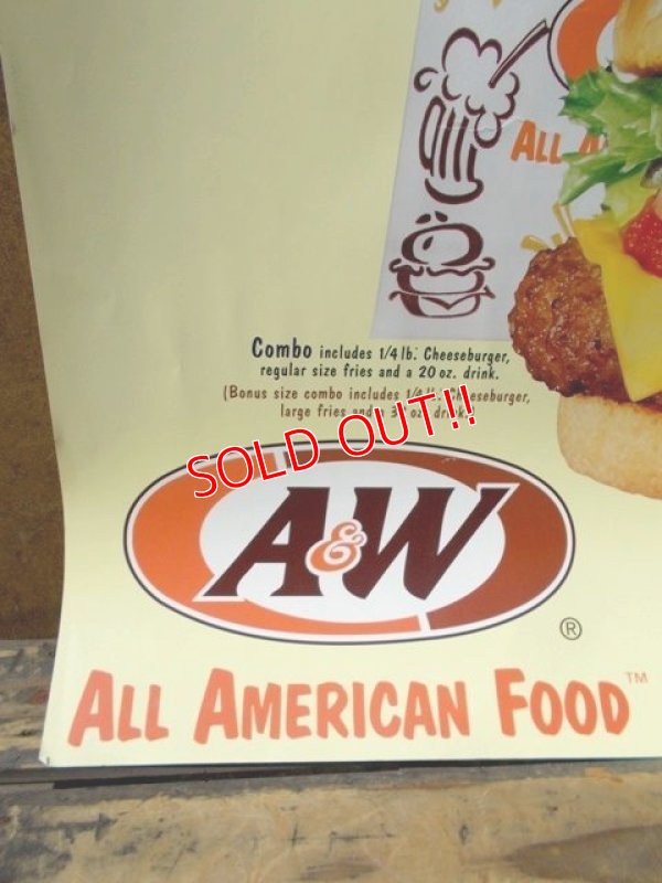 画像5: ad-130707-01 A&W / 2000 New Bigger Deluxe Cheeseburger Poster