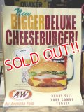 ad-130707-01 A&W / 2000 New Bigger Deluxe Cheeseburger Poster
