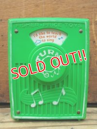 fp-130416-06 Fisher-Price / 1976 Music Box Pocket Radio "I'd like to teach the world to sing" #766