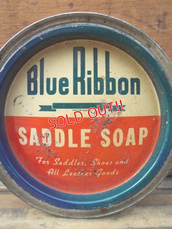 画像2: dp-130801-12 Blue Ribbon / Vintage Saddle Soap Can