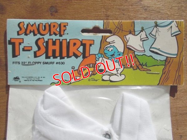 画像3: ct-130702-27 Smurf / 80's Plush doll T-Shirt "Super Smurf"