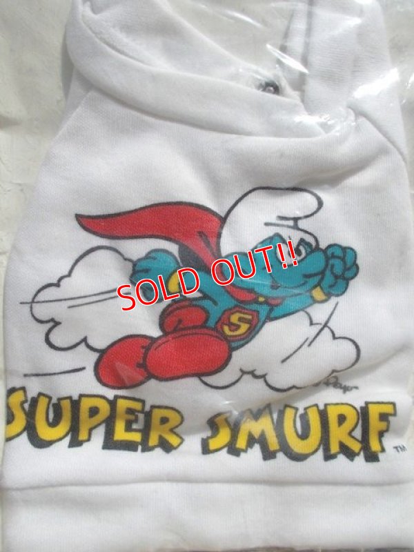 画像2: ct-130702-27 Smurf / 80's Plush doll T-Shirt "Super Smurf"