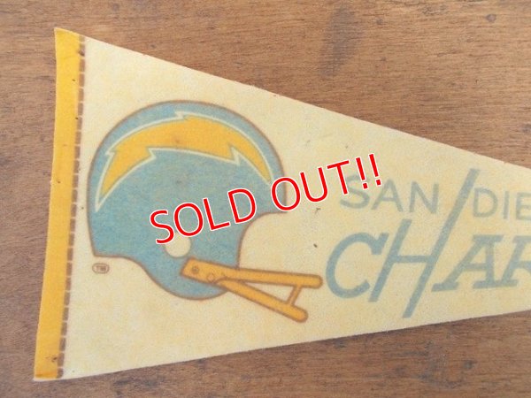 画像2: dp-722-02 NFL 70's mini Pennant "San Diego Chargers"