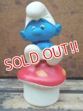 ct-130806-18 Smurf / Talbot Toys 80's Mushroom Musical Box