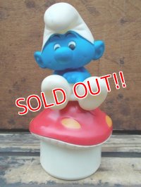 ct-130806-18 Smurf / Talbot Toys 80's Mushroom Musical Box