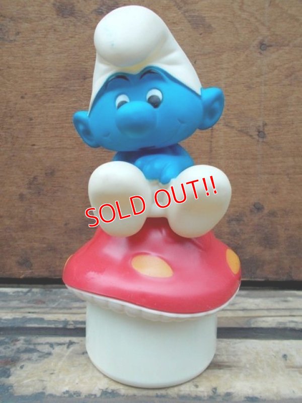 画像1: ct-130806-18 Smurf / Talbot Toys 80's Mushroom Musical Box