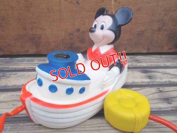 画像1: ct-130806-31 Mickey Mouse / A Child Guidance Toy 70's Bubble Barge Toy