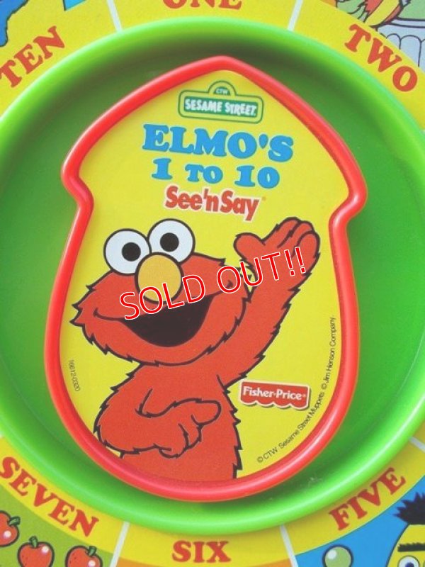 画像2: ct-806-16 Sesame Street / Fisher-Price Elmo's 1 to 10 See'n Say roulette