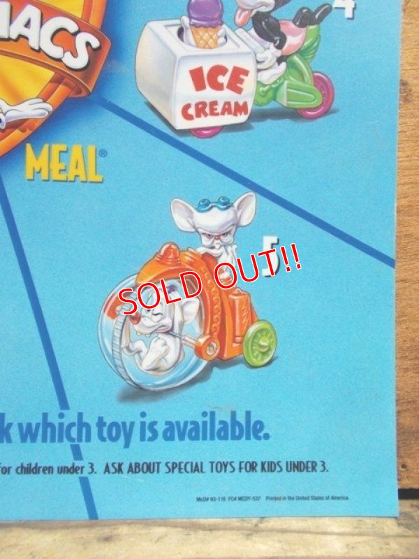 画像4: ad-813-03 Mcdonald's / 1993 Animaniacs Happy Meal Translite