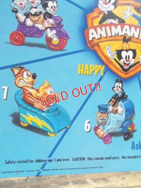 画像5: ad-813-03 Mcdonald's / 1993 Animaniacs Happy Meal Translite