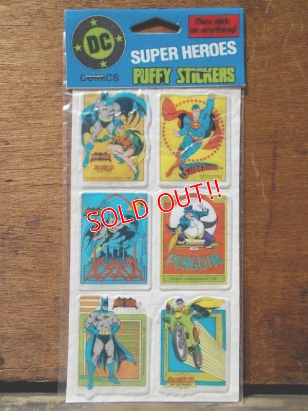 画像1: ct-813-91 DC Comic / Super Heroes 80's Puffy Stickers (C)