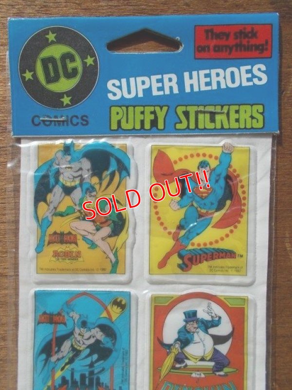 画像2: ct-813-91 DC Comic / Super Heroes 80's Puffy Stickers (C)