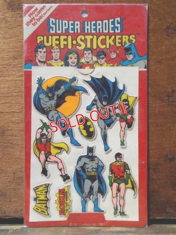 画像1: ct-813-90 DC Comic / Super Heroes 80's Puffy Stickers (D)