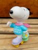 画像1: ct-130716-56 Snoopy / Whitman's 90's PVC "Easter Beagle Roller Skate" (1)