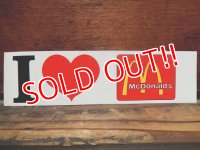 ct-821-16 McDonald's / I ♡ McDonald's Stciker