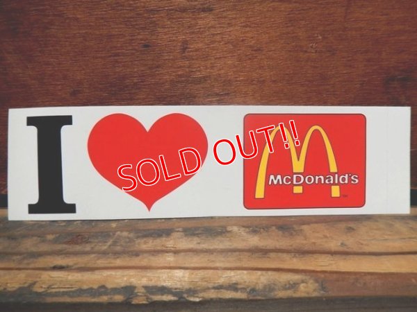 画像1: ct-821-16 McDonald's / I ♡ McDonald's Stciker