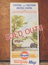 ad-110803-05 Gulf / 60's Central and Western United States Road Map