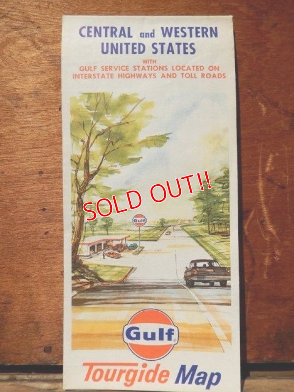 画像1: ad-110803-05 Gulf / 60's Central and Western United States Road Map