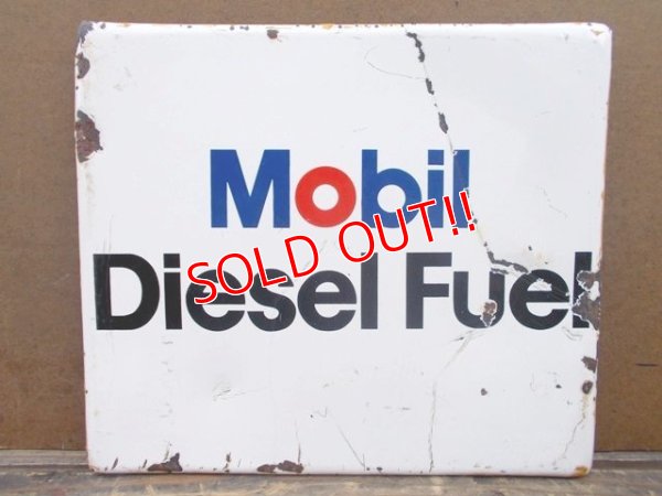 画像1: dp-130611-04 Mobil / 50's Enamel sign