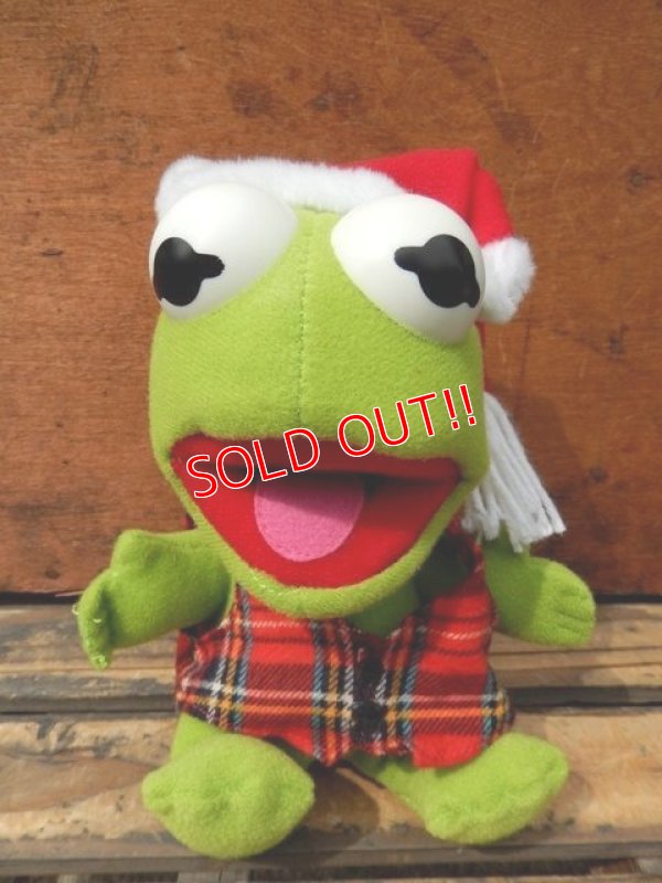 画像1: ct-130820-04 Baby Kermit / 80's Plush doll (Santa)