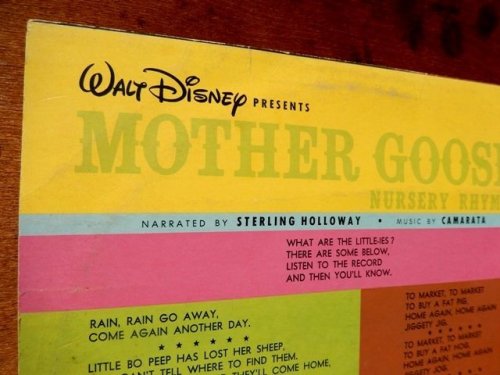 他の写真2: ct-130903-23 Mother Goose Nursery Rhymes / 60's Record