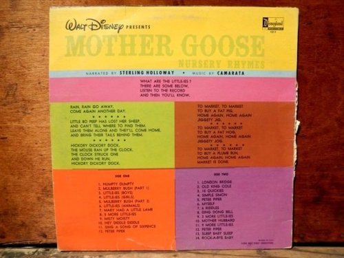 他の写真1: ct-130903-23 Mother Goose Nursery Rhymes / 60's Record