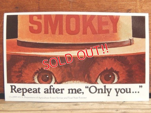 画像1: ct-130901-05 Smokey Bear / 70's Sticker