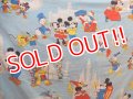 ct-130716-39 Disney Characters / 70's Flat Sheet  (Twin)