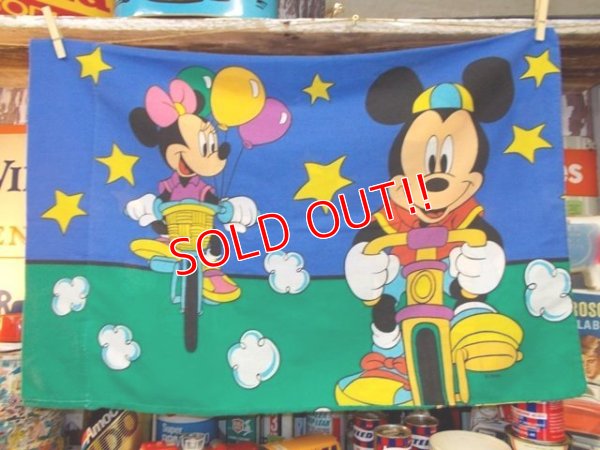 画像1: ct-120911-17 Mickey Mouse & Minnie Mouse / 90's Pillow case